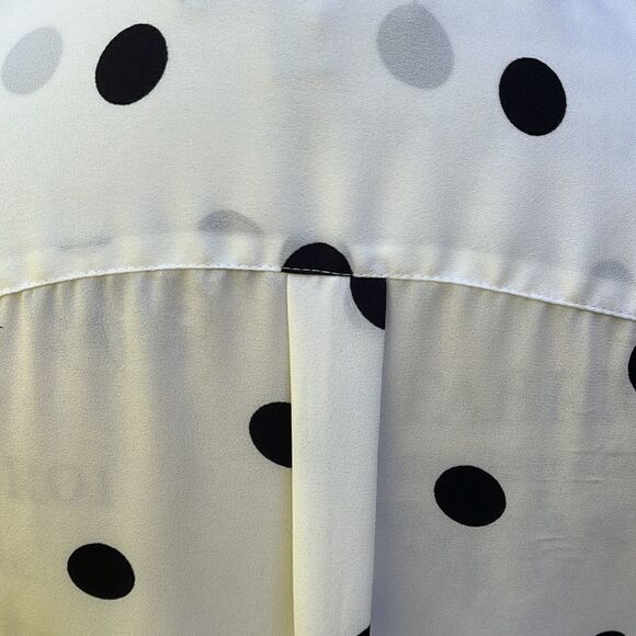 BANANA REPUBLIC SLEEVELESS SPOTTED SHIRT, Size Petie M - Picture 5 of 7